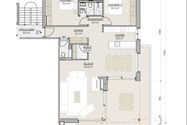 Magnifique 3,5 pièces avec Vue au coeur de Crans-Montana