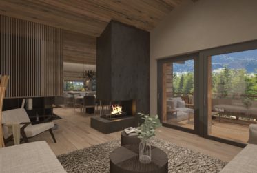 Au Centre de Crans-Montana, Chalet de 6,5 pièces de haut stantding