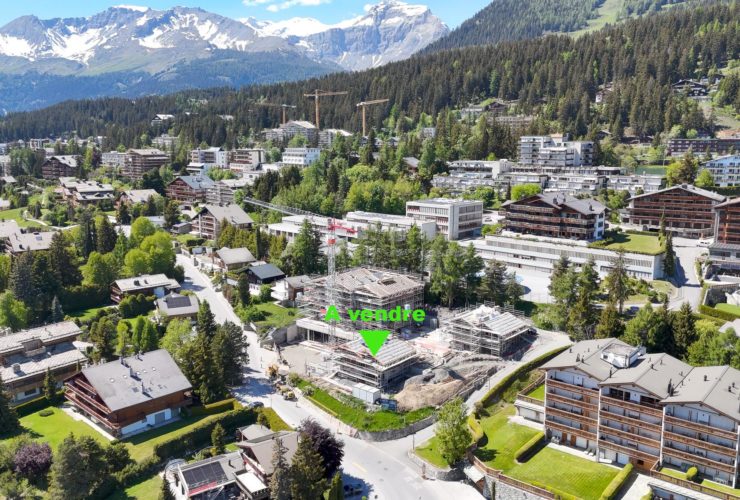 Au Centre de Crans-Montana, Chalet de 6,5 pièces de haut stantding