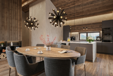 Au Centre de Crans-Montana, Chalet de 6,5 pièces de haut stantding