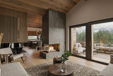 Au Centre de Crans-Montana, Chalet de 6,5 pièces de haut stantding